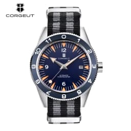 41MM Sapphire Glass 100m Waterproof Japan Automatic Luminous Mens Watch Nylon Strap