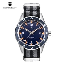 41MM Sapphire Glass 100m Waterproof Japan Automatic Luminous Mens Watch Nylon Strap
