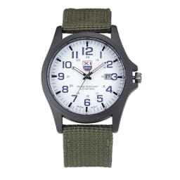 1pc / Lot XINEW Brand Watches For Men Students Fashion Casual Nylon Band Sports Military Date Quartz Wrist Watch Montre Homme