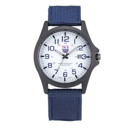 1pc / Lot XINEW Brand Watches For Men Students Fashion Casual Nylon Band Sports Military Date Quartz Wrist Watch Montre Homme