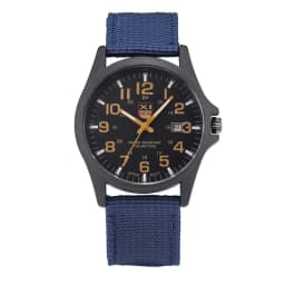 1pc / Lot XINEW Brand Watches For Men Students Fashion Casual Nylon Band Sports Military Date Quartz Wrist Watch Montre Homme