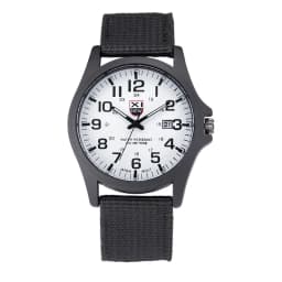 1pc / Lot XINEW Brand Watches For Men Students Fashion Casual Nylon Band Sports Military Date Quartz Wrist Watch Montre Homme