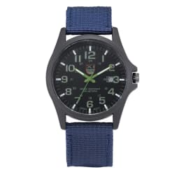 1pc / Lot XINEW Brand Watches For Men Students Fashion Casual Nylon Band Sports Military Date Quartz Wrist Watch Montre Homme