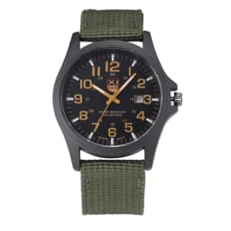 1pc / Lot XINEW Brand Watches For Men Students Fashion Casual Nylon Band Sports Military Date Quartz Wrist Watch Montre Homme