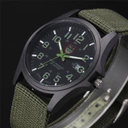 1pc / Lot XINEW Brand Watches For Men Students Fashion Casual Nylon Band Sports Military Date Quartz Wrist Watch Montre Homme