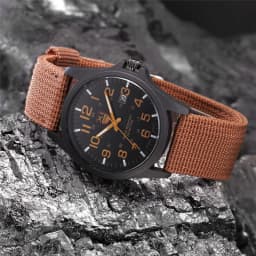 1pc / Lot XINEW Brand Watches For Men Students Fashion Casual Nylon Band Sports Military Date Quartz Wrist Watch Montre Homme