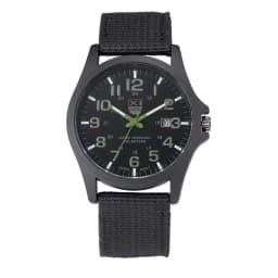 1pc / Lot XINEW Brand Watches For Men Students Fashion Casual Nylon Band Sports Military Date Quartz Wrist Watch Montre Homme