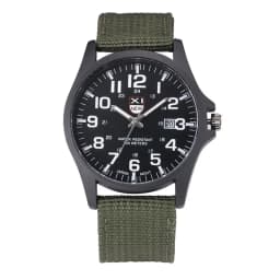1pc / Lot XINEW Brand Watches For Men Students Fashion Casual Nylon Band Sports Military Date Quartz Wrist Watch Montre Homme