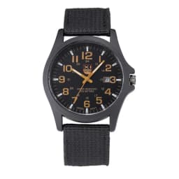 1pc / Lot XINEW Brand Watches For Men Students Fashion Casual Nylon Band Sports Military Date Quartz Wrist Watch Montre Homme