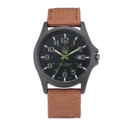 1pc / Lot XINEW Brand Watches For Men Students Fashion Casual Nylon Band Sports Military Date Quartz Wrist Watch Montre Homme