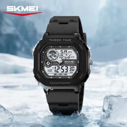 SKMEI 2641 New Leisure Sports Dual Display Men's Digital Watch Waterproof Multifunctional Electronic Military Watch Reloj Hombre