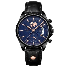 POEDAGAR Sports Casual Man Watch Date Waterproof Luminous Leather Chronograph Men's Watch Business Luxury Quartz Watches For Men