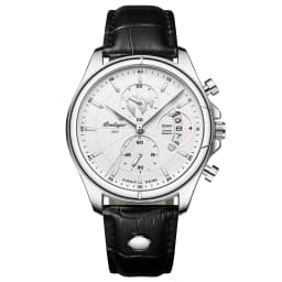 POEDAGAR Sports Casual Man Watch Date Waterproof Luminous Leather Chronograph Men's Watch Business Luxury Quartz Watches For Men