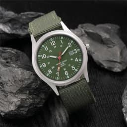 Students Brand Watches Men Fashion Casual Nylon Band Sports Simple Date Quartz Watch Black Erkek Barato Saat Relogio Masculino