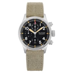 Militado ML1868KF Retro VK67 Quartz Chronograph Watch Stainless Steel Case 3 Dial Waterproof 100M Multifunction Military Watch