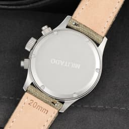 Militado ML1868KF Retro VK67 Quartz Chronograph Watch Stainless Steel Case 3 Dial Waterproof 100M Multifunction Military Watch