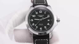 LONGLUX Men Automatic Watch Vintage Pilot Business Classic Military Mechanical Watches Date Waterproof Luminous Leather Gift