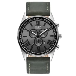 Original XINEW Brand Men Watches Boys Fashion Casual Leather Band Date Quartz Wrist Watch Black Montre Homme Reloj Hombre 2025