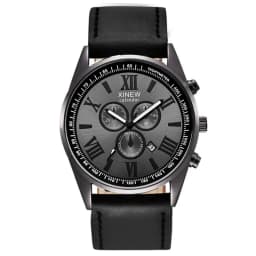 Original XINEW Brand Men Watches Boys Fashion Casual Leather Band Date Quartz Wrist Watch Black Montre Homme Reloj Hombre 2025
