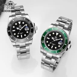 ADDIESDIVE Luxury Men's Automatic Watch 8215 Mechanical Watch BGW9 Luminous Sapphire Glass Diver's Watch Men Analog Watch AD2503