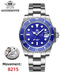 ADDIESDIVE Luxury Men's Automatic Watch 8215 Mechanical Watch BGW9 Luminous Sapphire Glass Diver's Watch Men Analog Watch AD2503