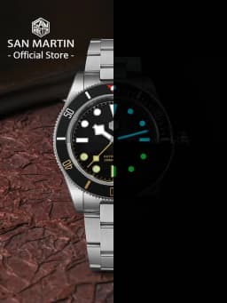 San Martin New 40mm BB58 Retro Luxury Diver Watch NH35 Automatic Mechanical Watches For Men Sapphire Luminous 20Bar Reloj SN0008