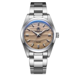 ADDIESDIVE Hot Sale AD2030 Without LOGO Watch Stainless Steel 100M Waterproof Quartz Watches 3D Sand Dial Men's Wristwatch Dress