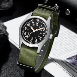 2026 MILITREK 9001 Military Retro Style Men'S Quartz Watch 10 Bar Waterproof Sapphire 360l Stainless Steel Luminous Reloj Hombre