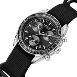 MEGIR New Luxury Men's Watches Canvas Weaving Strap Sport Automatic Chronograph Quartz Waterproof Wristwatch for Male 2247