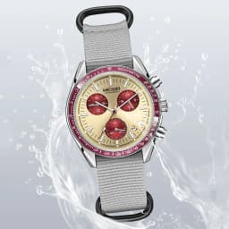 MEGIR New Luxury Men's Watches Canvas Weaving Strap Sport Automatic Chronograph Quartz Waterproof Wristwatch for Male 2247