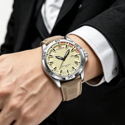VA VA VOOM Men Casual Sport Military Quartz Calendar Wrist Watch for Man Business Leather Waterproof Male Clock Relogio Masculin