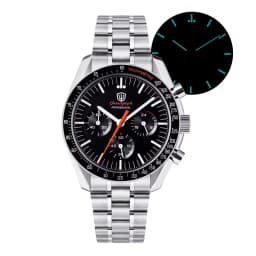 Watchdives New Wd1863 Quartz Men Watch VK63 Chronograph Bubble Sapphire Waterproof 39Mm Steel Top Brand Luxury Business Watch