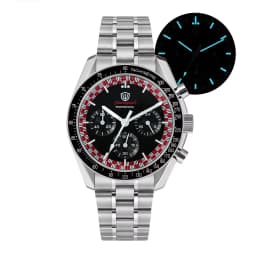 Watchdives New Wd1863 Quartz Men Watch VK63 Chronograph Bubble Sapphire Waterproof 39Mm Steel Top Brand Luxury Business Watch
