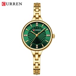 CURREN 9097 Top Brand Women's Quartz Watch Fashion Casual Gold Silver Waterproof Stainless Steel Strap Women's Elegant Watch
