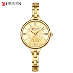 CURREN 9097 Top Brand Women's Quartz Watch Fashion Casual Gold Silver Waterproof Stainless Steel Strap Women's Elegant Watch