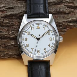 7120 Pilot's Mechanical Watch - 36mm Manual Winding, Retro Aviator Style for Men