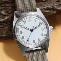 7120 Pilot's Mechanical Watch - 36mm Manual Winding, Retro Aviator Style for Men