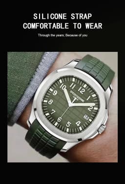 Specht&Sohne Brand Automatic Mechanical Watches Sports Wristwatches Green Sapphire Luminous 50M Waterproof Relogio Masculino