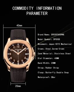 Specht&Sohne Brand Automatic Mechanical Watches Sports Wristwatches Green Sapphire Luminous 50M Waterproof Relogio Masculino