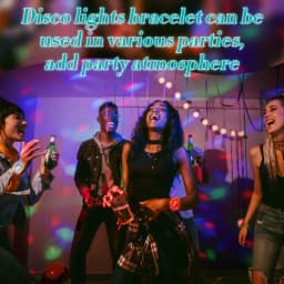 Portable Wearable Wrist Ambient Lamp Stage Light Disco Rechargeable LED Colorful Sound Control Lamp for Disco KTV Home Party Bar
