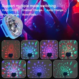 Portable Wearable Wrist Ambient Lamp Stage Light Disco Rechargeable LED Colorful Sound Control Lamp for Disco KTV Home Party Bar