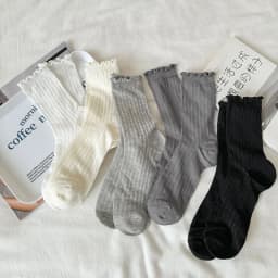 5 Pairs/Lot Women Hollow Mesh Tube Socks Ear Fungus Edge Socks Ins Trendy Spring Summer Loose Mouth Thin Style Girls Pile Socks