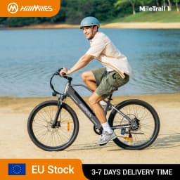 HillMiles MileTrail Electric Mountain Bike, 250W, 36V 13Ah Battery, 25km/h, Front Suspension, 7-Speed, Mechanical Disc Brakes