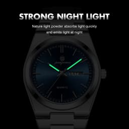 PAAZOMU Ultra Thin Quartz Watch Men Women Minimalist Style Waterproof Luminous Wristwatch Comfortable Strap Daily Office Gift