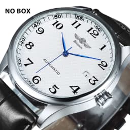 WINNER Fashion Business Watch for Men Calendar Classic Retro Automatic Mechanical Watches Top Brand Luxury Steel Leather Strap