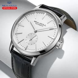 Seagull New Business Watch Men's Mechanical Wristwatches 50m Waterproof Leather Valentine Male Watches Relogio Masculino 6075