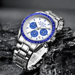 LIGE Men Watches Luminous Calendar Business Quartz Watch Mens Top Brand Luxury Sport Waterproof Stainless Steel Man Wristwatches