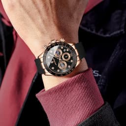 POEDAGAR Fashion Luxury Men Wristwatch Chronograph Date High Quality Quartz Man Watch Waterproof Luminous Military Men's Watches