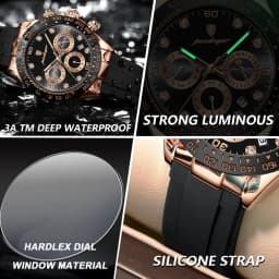 POEDAGAR Fashion Luxury Men Wristwatch Chronograph Date High Quality Quartz Man Watch Waterproof Luminous Military Men's Watches