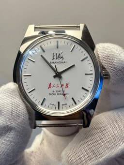 36mm Shanghai Men's Watch Retro 7120 Manual Mechanical Movement Minimalist Business Mechanical Wristwatches Drop Shipper